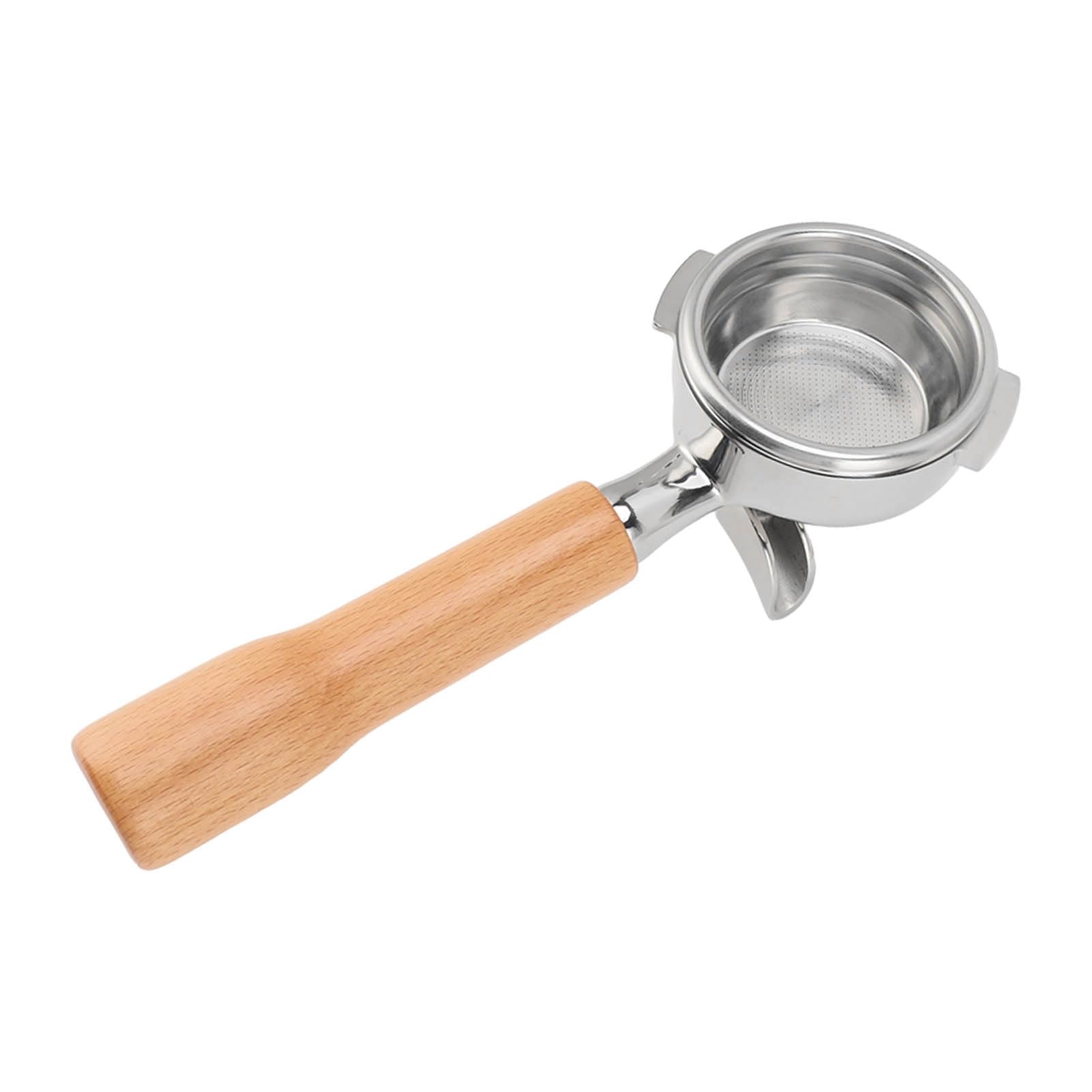 Portafiltro da 58mm con Manico in Legno per Macchina da Caffè