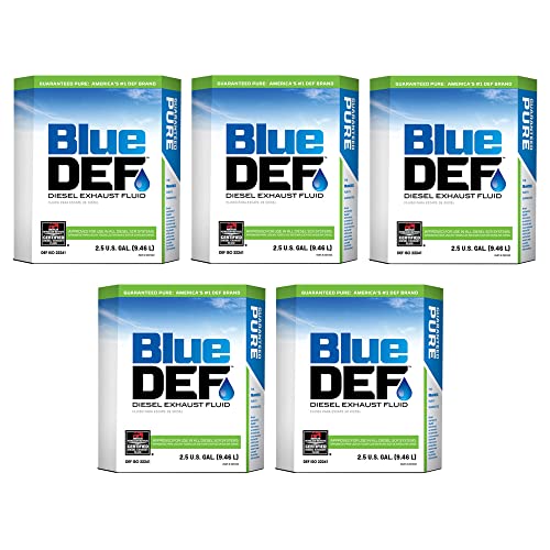 BlueDEF Diesel Exhaust Fluid Synthetic Urea Deionized Water 2.5 Gallon (5 Pack)