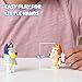 Bluey Action Heroes Toy Figures Set of 2, Articulated Character Toys with Karate and Jet Pack Figurines, Small Action Figures for Kids Ages 3+