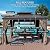 Kozyard Alexander 12' x 20' Hardtop Gazebo, Aluminum Frame with Galvanized Steel Double Roof, Outdoor Permanent Pavilion with Curtains and Netting for Patio, Backyard, Deck, Lawn (Brown)