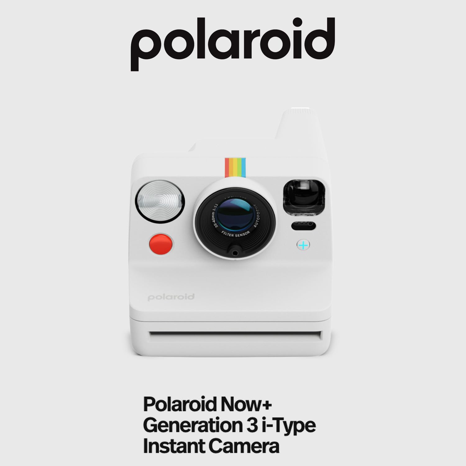 Polaroid Now Plus Generation 3 - Paquete de cámara instantánea (blanco)