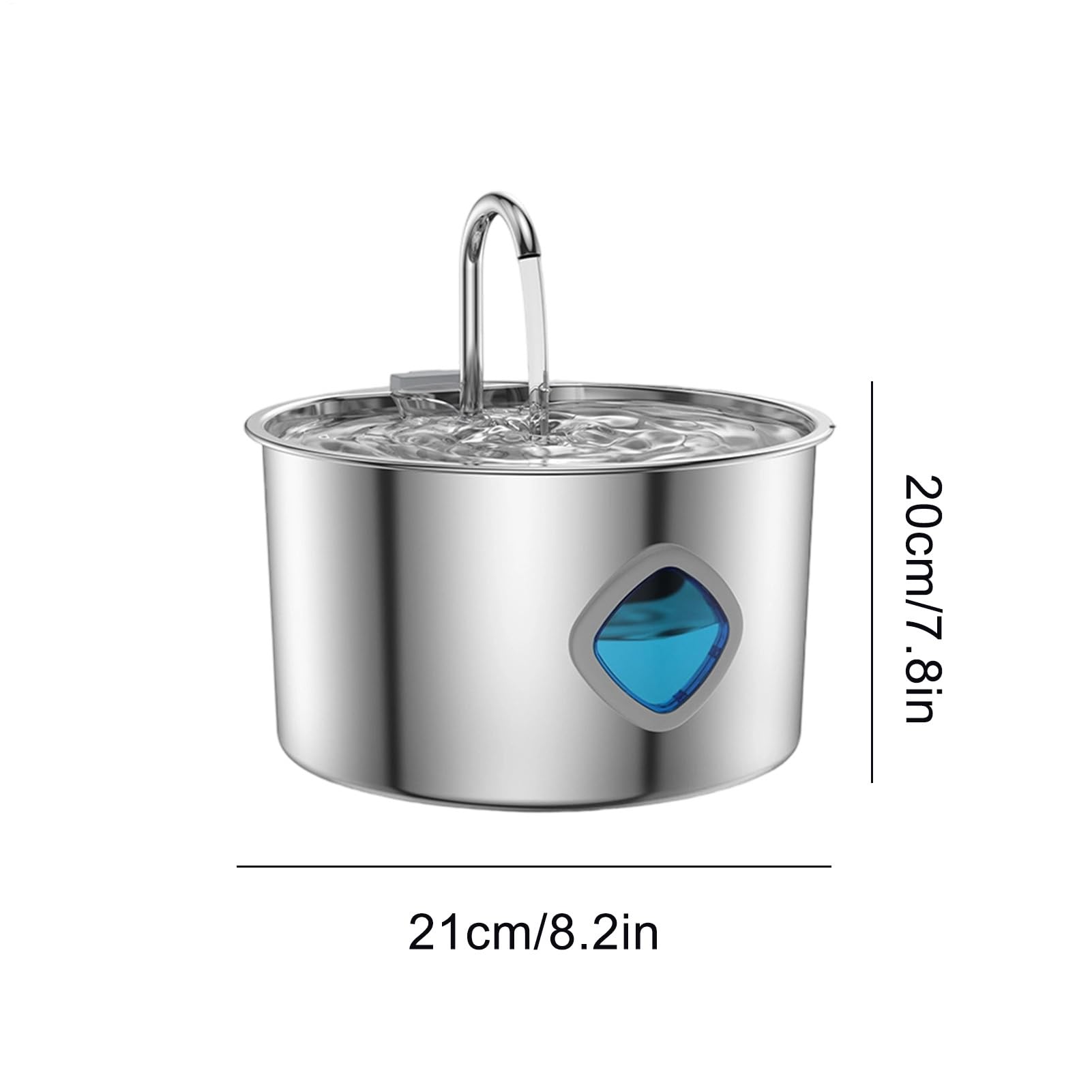Fuentes de agua para gatos interior Fuente Bebedero Acero Inoxidable | Fuente con Dispensador 3,2 L para Gatos Interior Cachorros Perros Raza Pequeña Mediana Y Grande