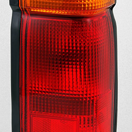 AKKON - For Hardbody D21 Pickup Truck Red Amber Tail Lights Rear Brake Lamp Left + Right Replacement Pair Set