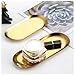 [2pk] Gold Decorative Tray, Perfume Bathroom Jewelry Vanity Mirror Candle Trinket Towel Pallet, Small Metal Stainless Steel Tray, Oval, XL 9 x 3.7 x 0.5 in