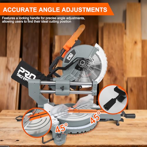 Prostormer 10-Inch Sliding Compound Miter Saw