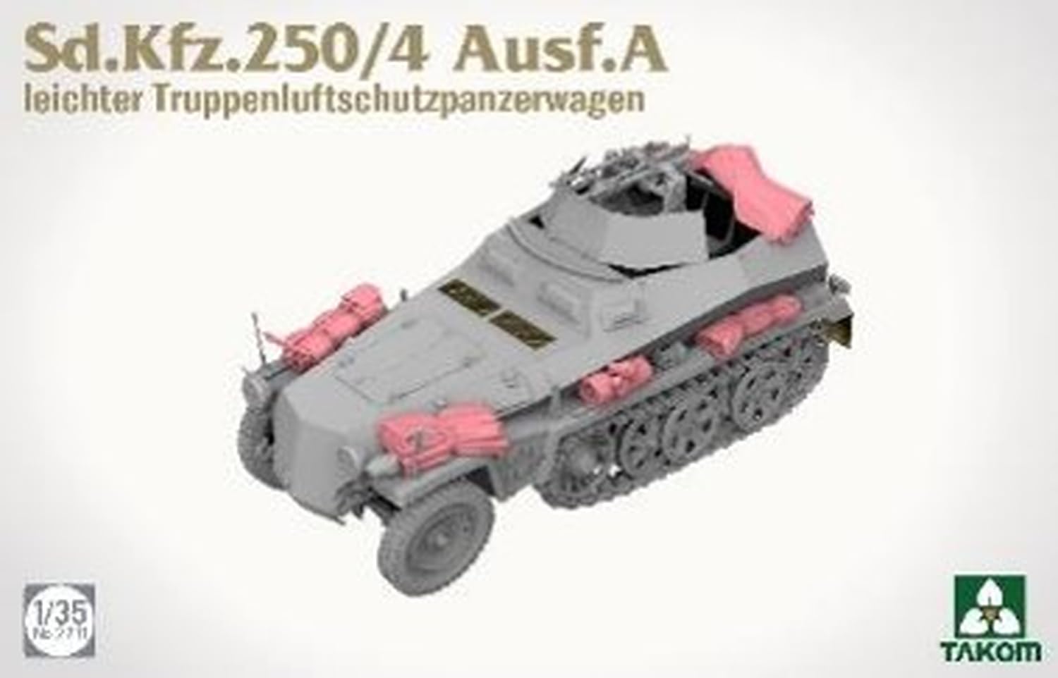 Tacom TKO2211 1/35 Sd.Kfz.250/4 typ A lekki do samolotu opancerzony pojazd transportowy model plastikowy