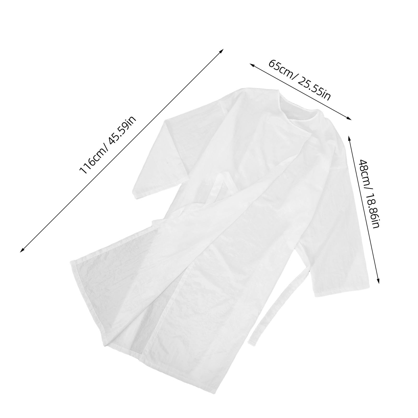 Capas de peluquería para clientes: estilo kimono con lazo ajustable en la cintura - Capa grande de crepé para corte, teñido y maquillaje, spa, barbería y hotel.