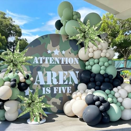 Image of Camo Balloons Camouflage Balloon Army Balloons Camo Party Decorations Hunting Birthday Party Decorations Army Birthday Party Decorations Decor Patriotic Supplies Memorial Day for the Fallen Decor