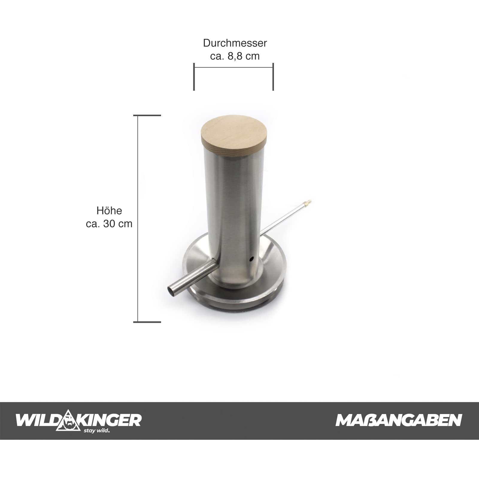 ZooPaul Wildkinger generator zimnego dymu ze stali nierdzewnej