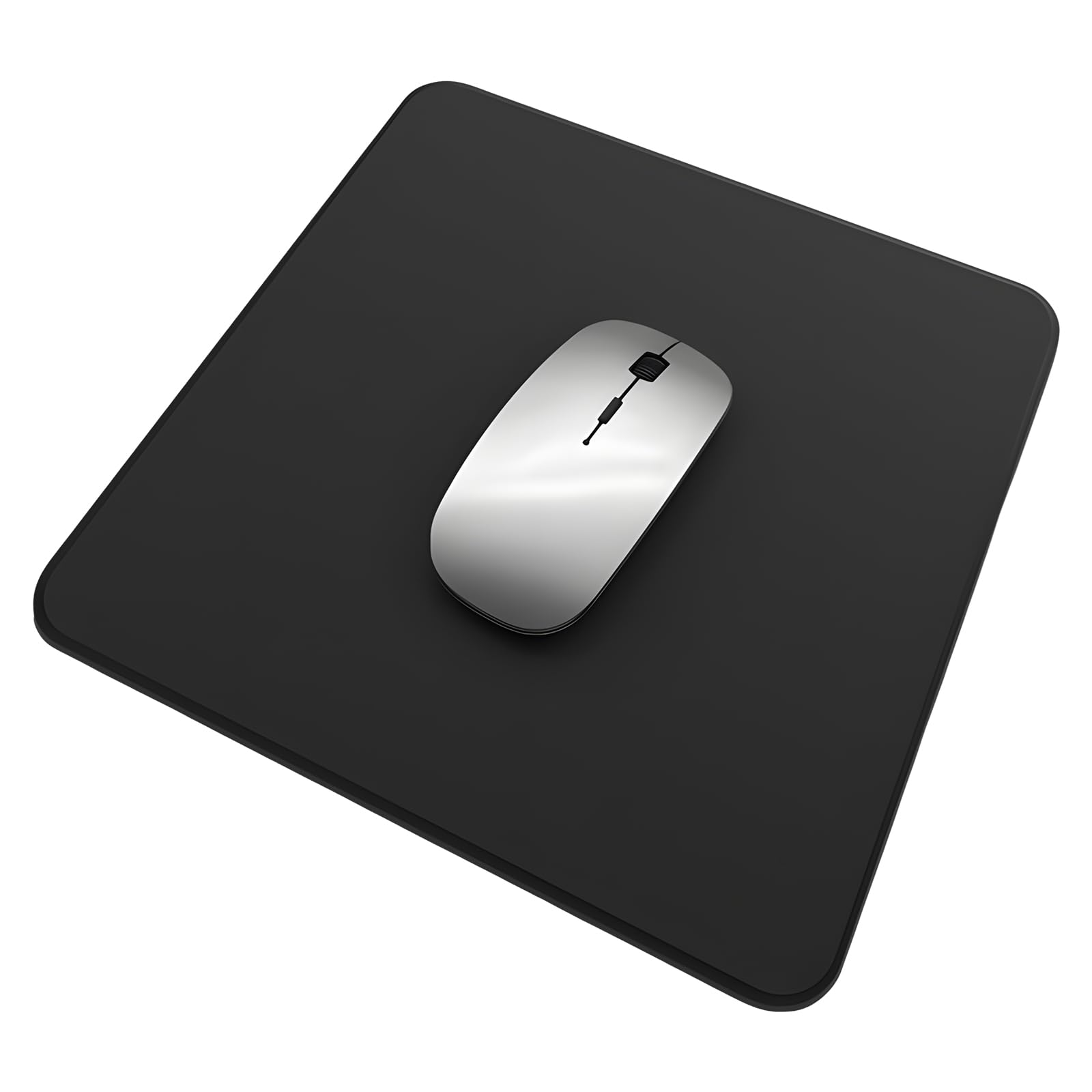 GDnia Silky Smooth Liquid Silicone Office Gaming Mouse Pad, Thin Ergonomic Mouse Pad for Stress Relief, Water-Resistant and Easy to Clean (Charming Black)