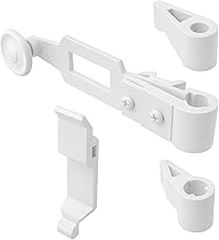 Accessoires pour espagnolette de Volets battants - Système de Fermeture pour volet battant et persiennes - Blanc Mat en matière Polyamide résistante - Longue durabilité - Fabrication française