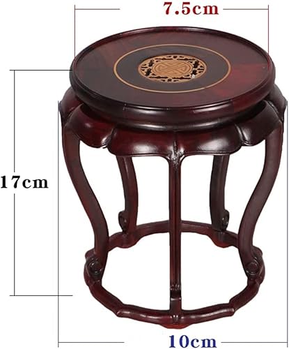 Miniatura 7 de ZEELYDE Soporte para plantas, base de jarrón de madera, soporte de exhibición de caoba, bonsái, quemador de incienso, adornos de maceta de arena