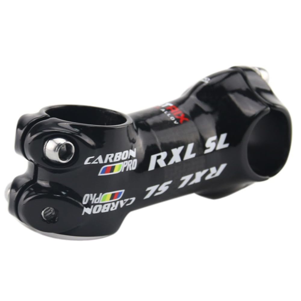 RXL SL PRO Lega di Alluminio Rivestito in Fibra di Carbonio della Bicicletta della Strada/MTB Gambi Manubrio Parti di Biciclette 25.4 * 50/60/70/80mm Nero 3K Lucido (25.4 * 80mm)