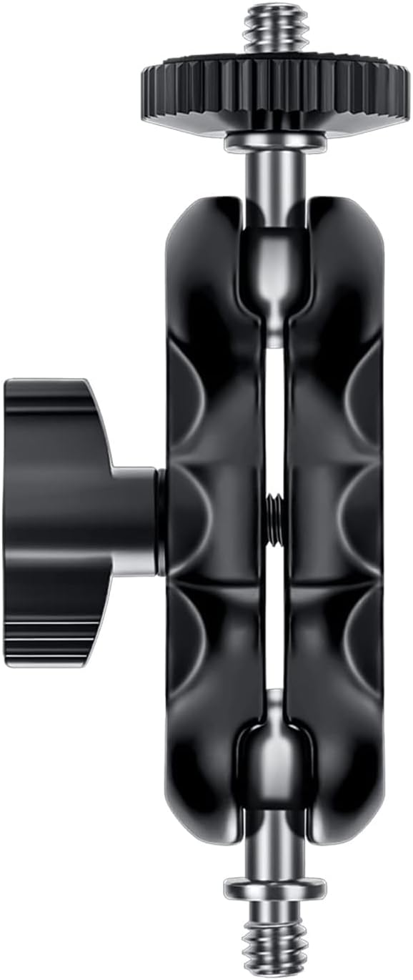 Mini Magic Arm with Dual Ball Head and 1/4'' Screw - Compatible with Super Clamp, Camera Cage, Monitor, and Microphone - Max Load 4.4lb/2kg - Image 2