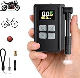 GuKKK Mini Pompa per Bicicletta, 150 PSI Pompa Elettrica Portatile per Bicicletta, Spegnimento Automatico, Include Cavo USB e luci LED, Mini Compressore Portatile, Per Bike, Moto, Calcio, Scooter
