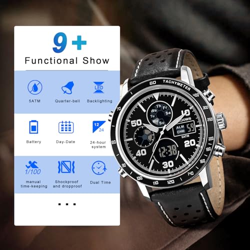 Montre numérique militaire multifonction étanche pour homme actif