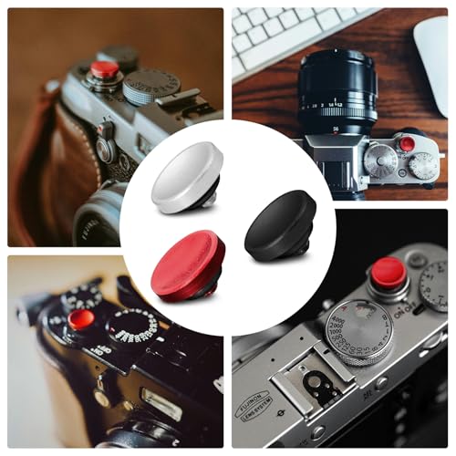 Auslöseknopf für Fujifilm X100VI XT50 XHalf - 3er Soft Release Button Auslöseknopf für Fuji XT5 usw Kompatibel mit Nikon ZF DF, Geeignet für Lei-ca Q3 M10 M11, Camera Shutter Button für Knopf Kamera