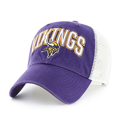 OTS NFL Minnesota Vikings Men's Decry Challenger Adjustable Hat, Team Color, One Size