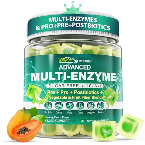 Digestive Enzymes Gummies for Women & Men, Multi-Enzymes with 90Billion