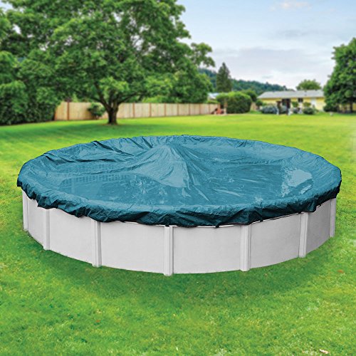 Pool Mate 5828-4 Guardian Winter Round Above-Ground Pool Cover, 28-Ft, Teal Blue #TOP2