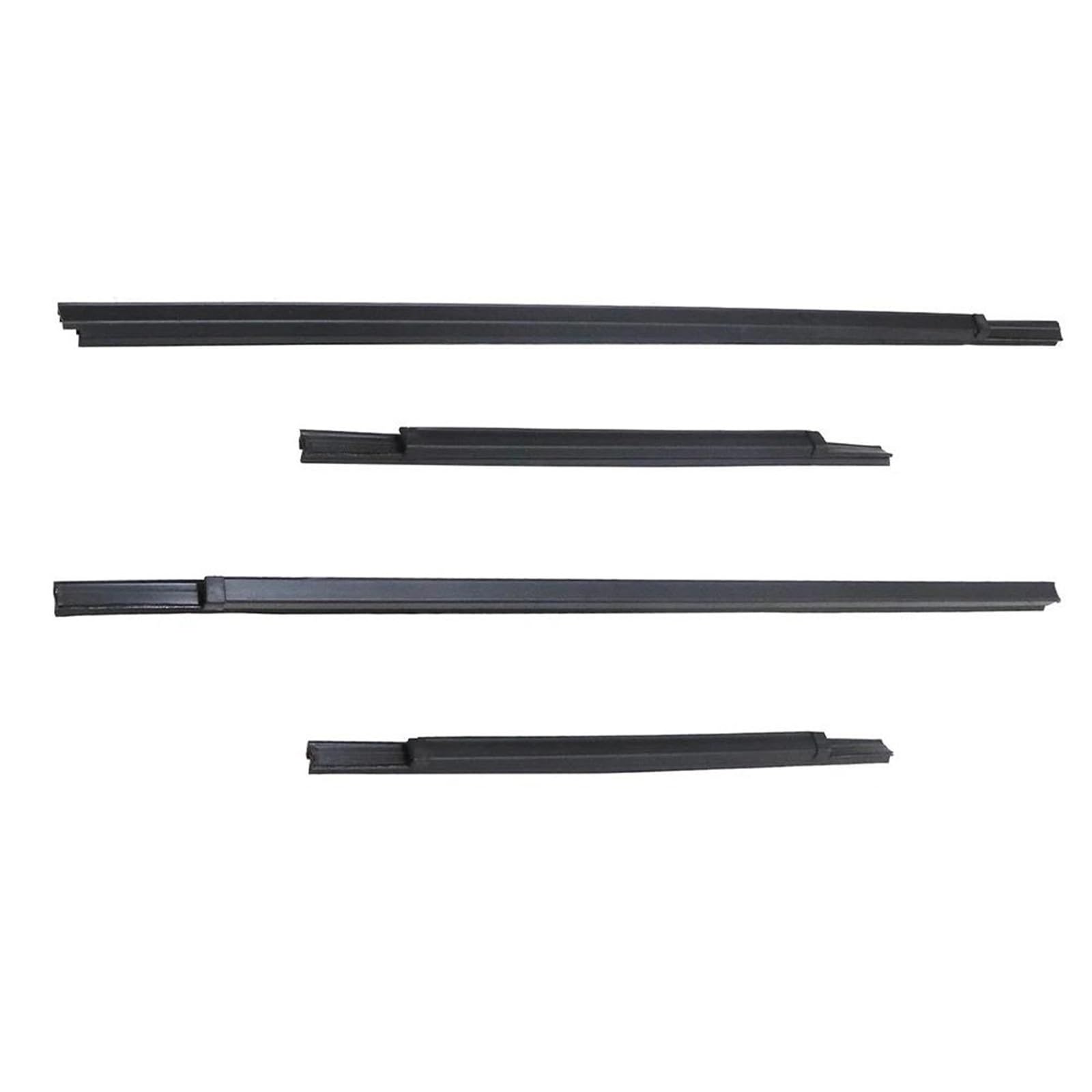 Snwdbh One Color 4Pcs Car Window Sealing Strip For Nissan For Frontier For Navara D22 Outer Weatherstrip Waterproof Pressure Belt Moulding Trim Exterior Belt