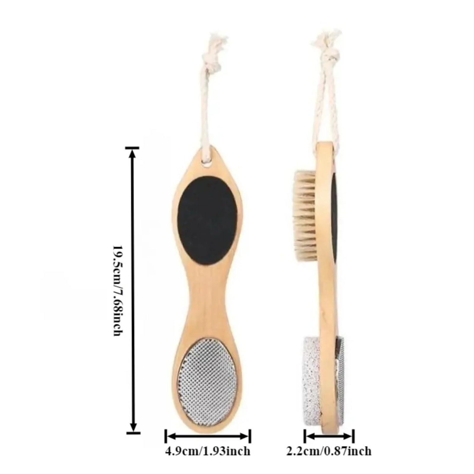 1/2 Uds. Exfoliante 4 En 1 for Pies, Elimina Callos De Piel Muerta, Cepillo Queratina, Raspado Talón, Pulido, Cuidado La Tabla | 2PCS 4-in-1
