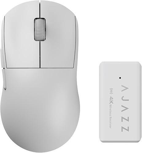 NACODEX AJ199 4K inalámbrico  con cable para juegos, sensor óptico ligero de 26 K DPI, 900 mAh recargable preciso 4000 HZ portátil PC ratón para