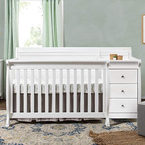 Davinci Kalani 4-In-1 Convertible Crib And Changer Combo In White #TOP2