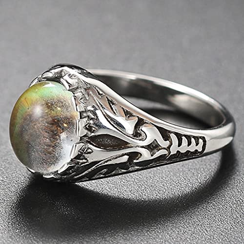 Jude Jewelers Stainless Steel Temperature Sensative Color Changing Mood Indication Retro Vintage Wedding Statement Valentines Ring3