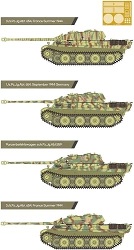 Miniatura 8 de Academy 13539 135 Destructor de tanques pesados alemán Jagtpanter G1 Modelo de plástico