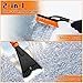 PLACHIDAY Snow Brush & Ice Scraper, 27 Inch, Ice Scrapers for Car Windshield, Detachable Snow Removal Tool with Ergonomic Foam Grip for Cars Trucks Suvs (Heavy Duty Abs, PVC Brush)