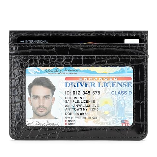 Slim Wallet Minimalist Front Pocket RFID Blocking Men and Women Leather Wallets2