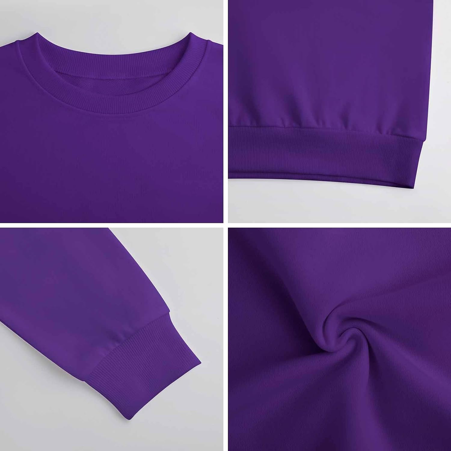 Custom Men's Crew Neck Sweatshirts, Personalized Pullover Midweight Casual Long Sleeve Shirts with Picture - Image 7