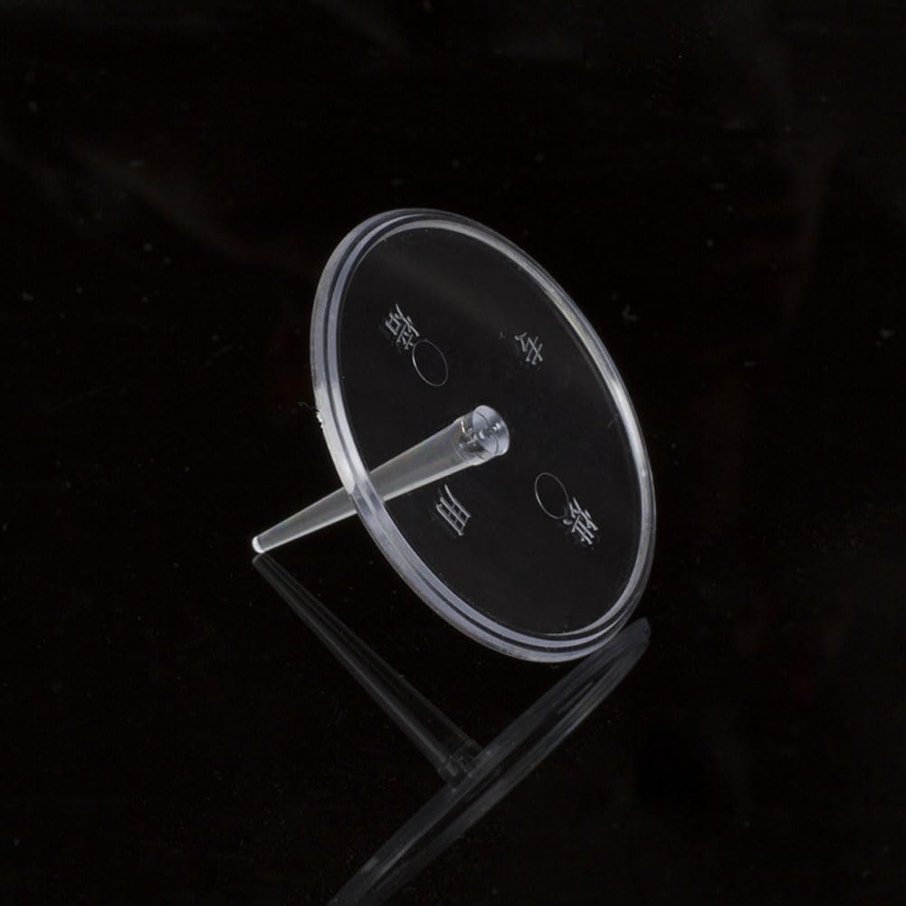 100PCS Clear Cake Decorating Base Plastic Cake Decor Holder Nail Cake Holder Base Cake Flower Nail Piping Dessert Needle Stick with Glue for Cake Dessert