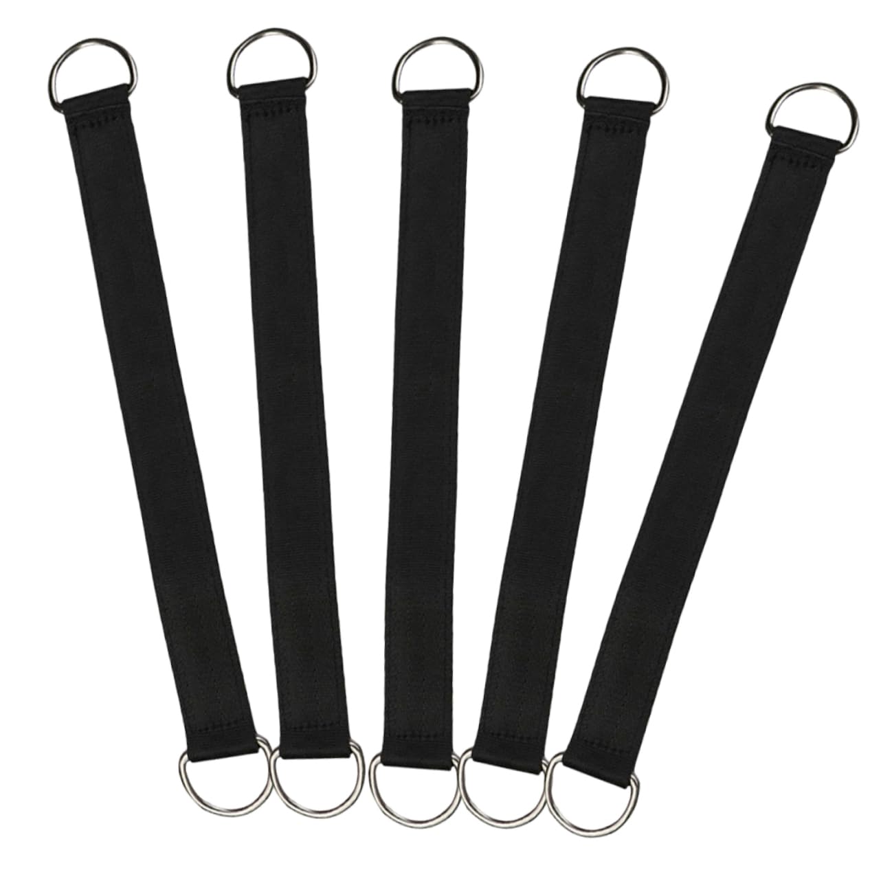 UPKOCH 5 Ensembles Sangle De Boucle Swing Remplacement Crochets De Balançoire Bretelles De Plein Air Chaise Hamac Suspendue Corde De Balançoire Noir en Acier Inoxydable 5 Pièces * 5