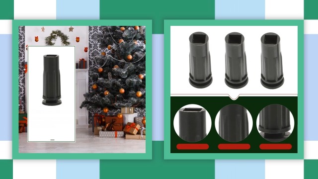 Qijita Plastic Christmas Tree Stand Artificial Christmas Tree Holder Base Stand Christmas Tree Accessory