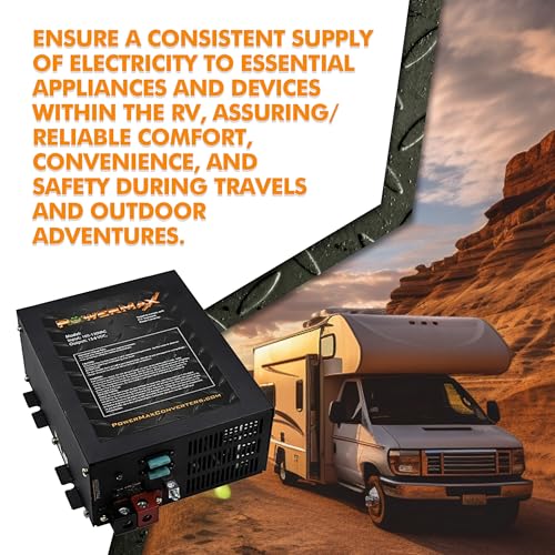 Image of PowerMax PM3-15LK 15A Deck Mount RV Converter Charger Lithium