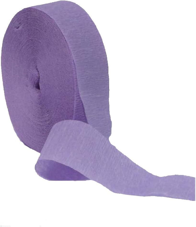 Orchid Purple Crepe Paper Rolls 81ft ea Lot of 6 Rolls