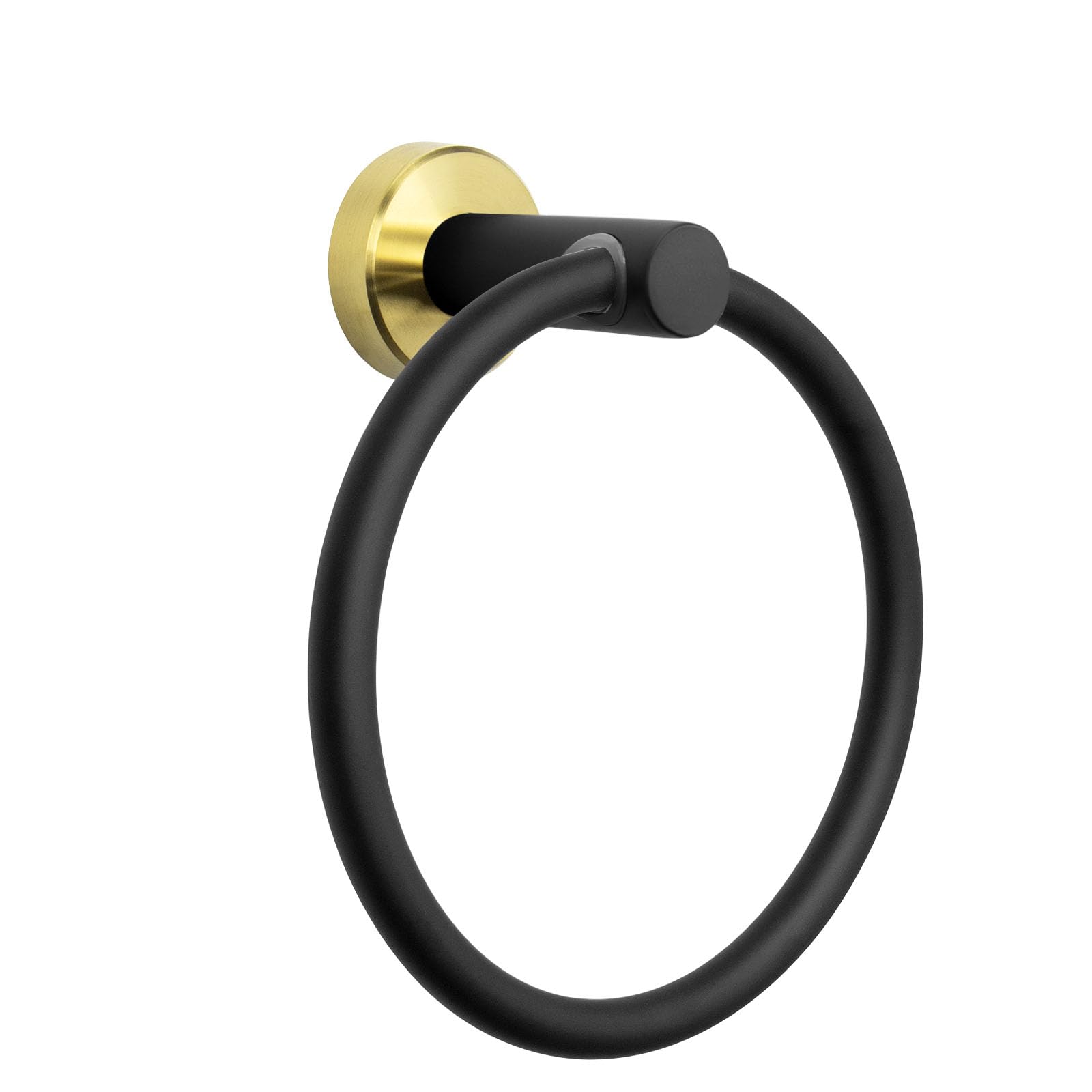 2x Handtuchring Edelstahl SUS304 - Weiß Wandmontage Badezimmer