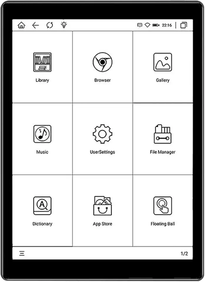 دفتر ملاحظات الكتروني الكتروني من لابيموس 10.3 انش e- 2GB+32GB اندرويد 11.0 يدعم اتصال واي فاي وبلوتوث وسطوع شاشة قابل للتعديل مع كاميرا خلفية 5MP ومنفذ نوع C