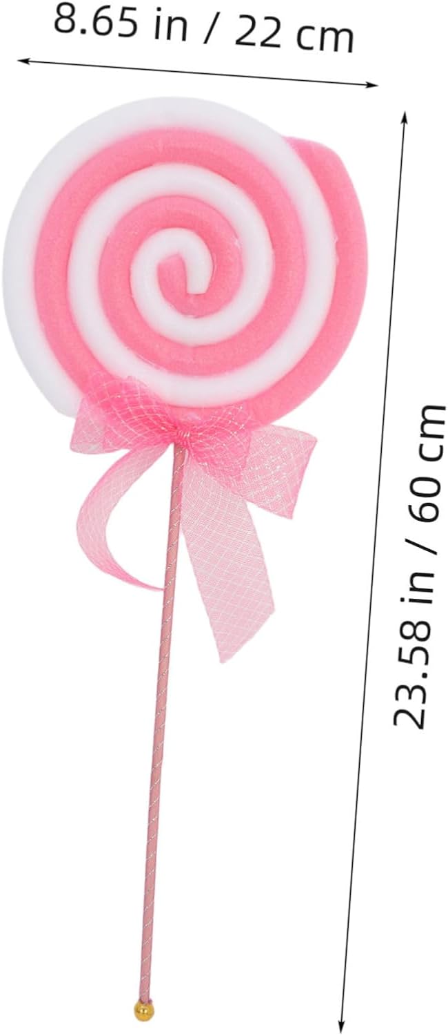 3pcs Faux Lollipop Photo Props Creative Simulation Candy for Festive Tea Party Decoration for Photography Backgrounds and Party Supplies