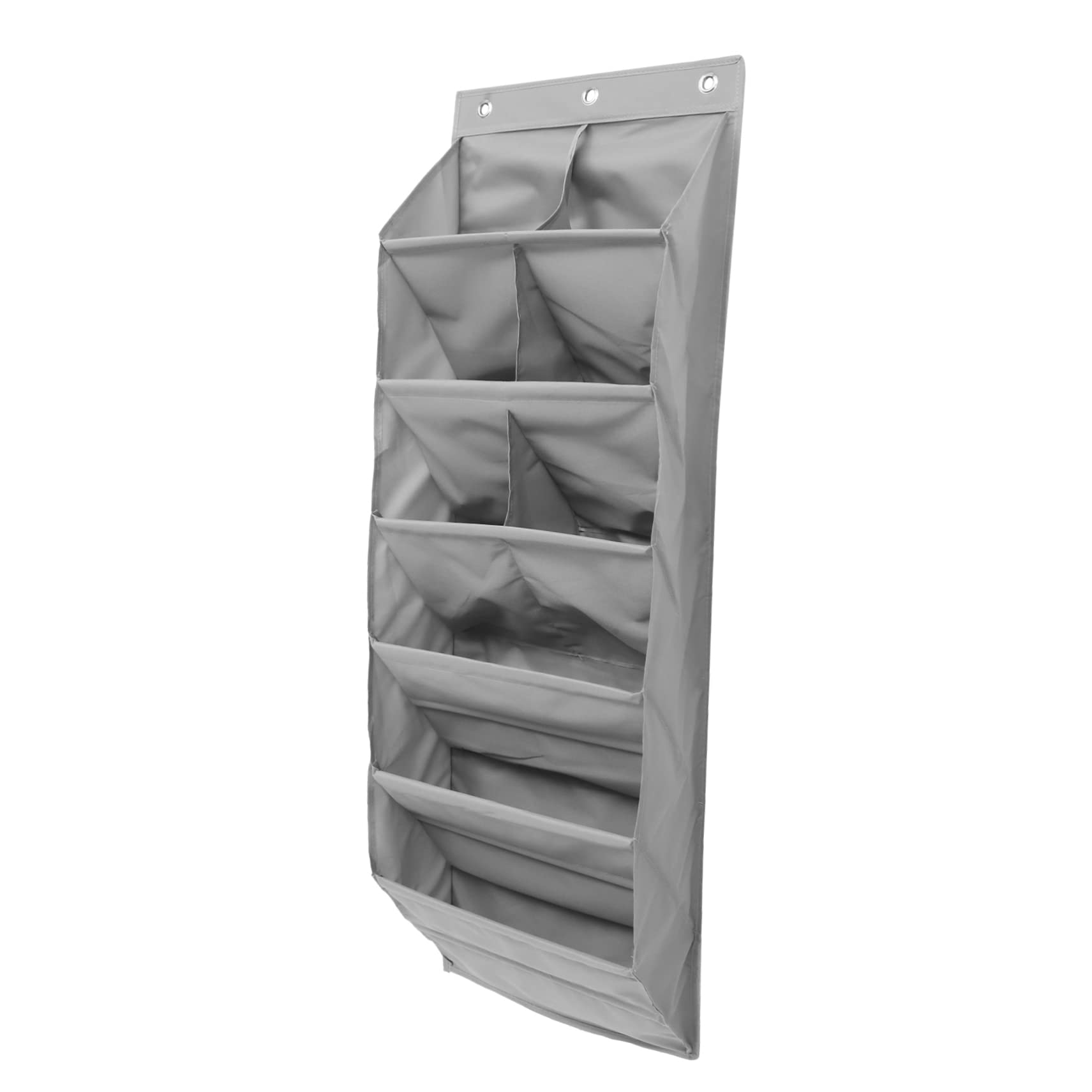 Cabilock Oxford Cloth Wall Storage Bag over The Door Organizer Non-woven Closet Storage 3-layer Hanging Bag Easy Hang for Dormitory