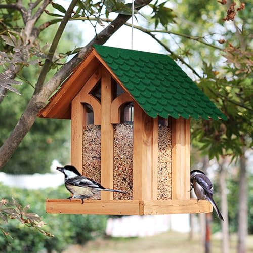 Selbstklebende Dachpappe Grün – Mini-Dachschindeln mit Bitumen für Vogelhäuser, Nistkästen & Insektenhotels, Wasserdicht (Dacheindeckung für Gartenhaus)