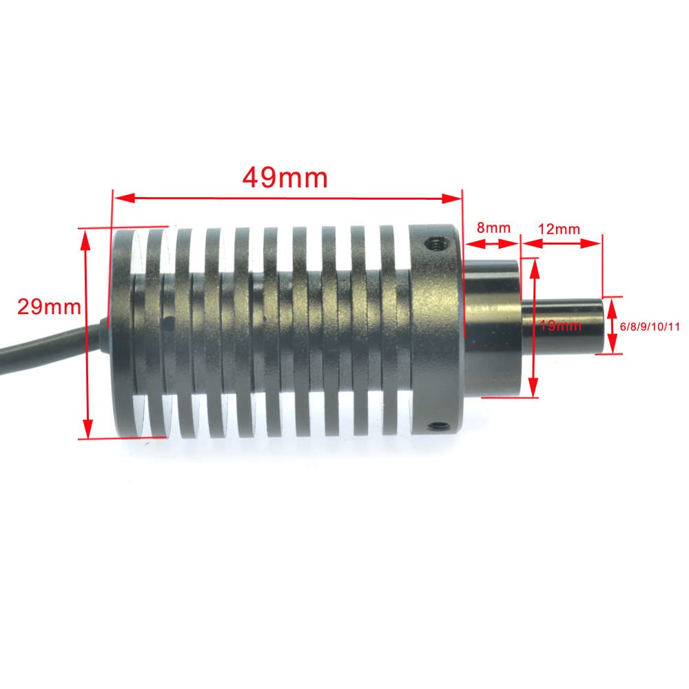 Ersatzteile für Labormikroskope 6mm-13mm-Mikroskop-Koaxial-Lichtquelle, 9 0V-240V. Weiß blau grünes rotes Licht optional, LED Spotlampe Helligkeit einstellbar