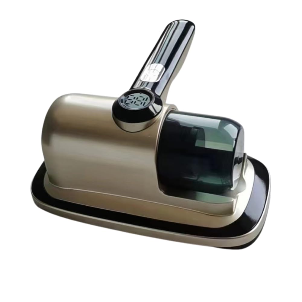 KLINE Bed Vacuum, Mite, Dust remover, Upgraded version with Vibration & Display for Good Performance & better Control, Mite remover, Cordless UV Vacuum Cleaner, HEPA Filtration, Rechargeable Battery.