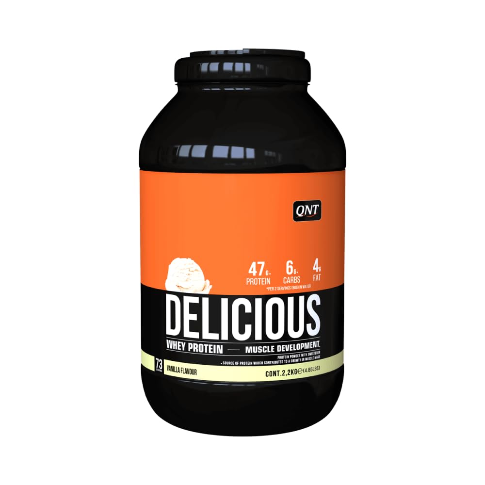 QNT Delicious Whey Protein (2200g) Vanilla - Białka - Mieszanka białek serwatkowych