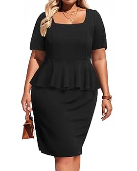 SHOULDER PADDED PEPLUM DRESS ブラック　Sサイズ pzz00246_blush_xl?w=537&qlt=