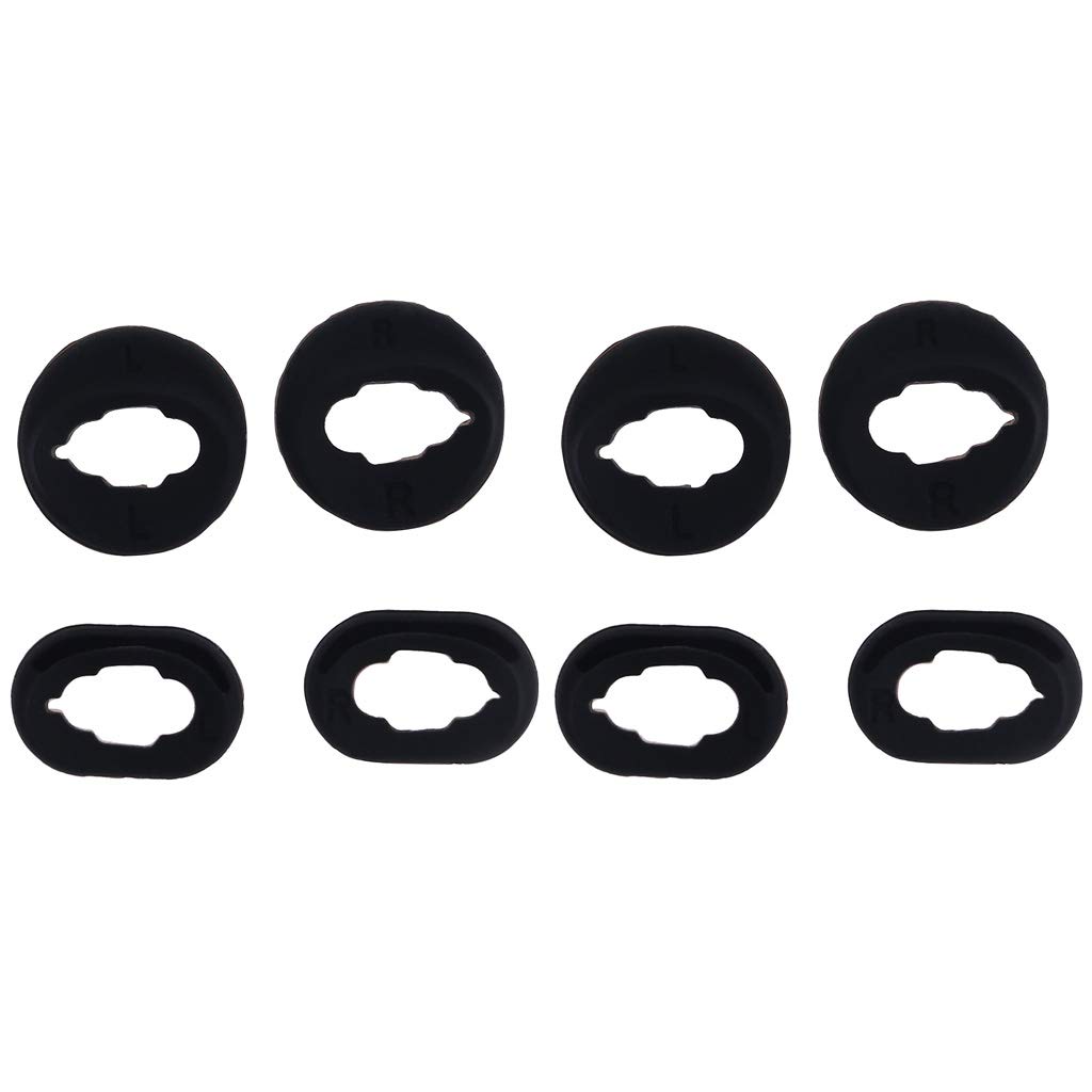 Lexiang Black Soft Silicone Earbuds Cover Eartips Ear Cap Earplugs Earhook For Samsung -Galaxy Buds Live Bluetooth Earphones Headphones