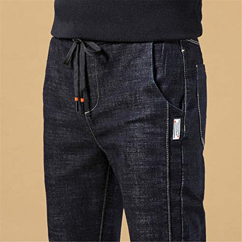 Andongnywell Men Stretch Skinny Jeans Slim Fit Stretch Straight Leg Fashion Denim Pants with Zip Trousers3