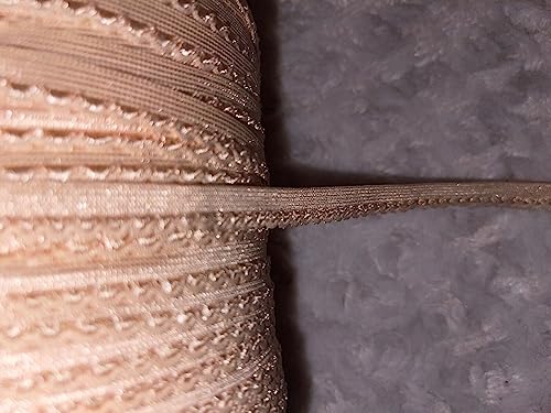 20 Yards Flesh Nude Picot Edge Doll Sewing Stretch Elastic 3/8